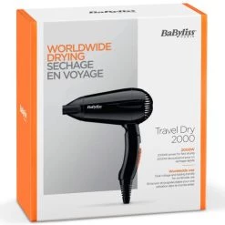 Großhandel ⭐ BaByliss Travel Dry 2000 Reise-Haartrockner Faltbar Leicht 2000W Schwarz ✔️ -Angebote Babyliss Store unnamed file 1456