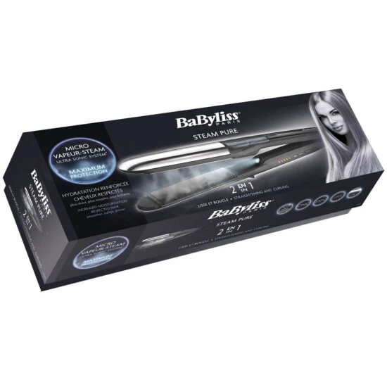 Großhandel 🛒 BaByliss Paris Steam Pure Ionic Straight & Curl Straightener ⭐ 8 Großhandel 🛒 BaByliss Paris Steam Pure Ionic Straight & Curl Straightener ⭐ – Bild 6