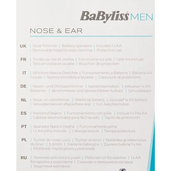 Bester Verkauf 🔔 Babyliss E650E Nasen-/Ohrhaarschneider 🌟 9 Bester Verkauf 🔔 Babyliss E650E Nasen-/Ohrhaarschneider 🌟 – Bild 7